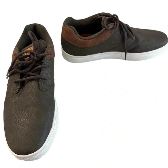 Levi's Men's Comfort Tech Insole Brown Lace-Up Sneaker Shoes Size 9 GUC - Picture 1 of 11